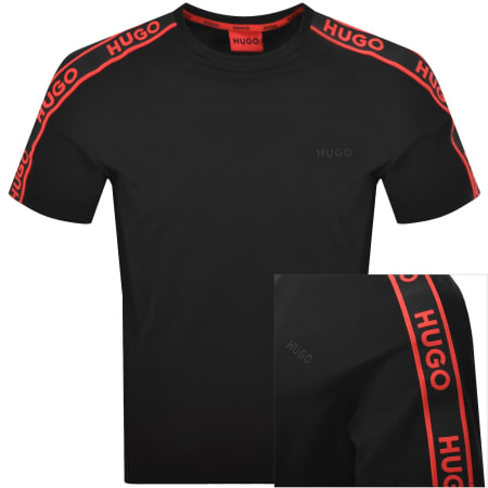 HUGO Doberman Print T Shirt Black | Mainline Menswear United